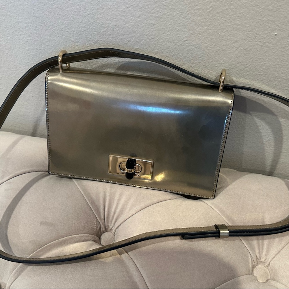 Giorgio Armani Elegant Silver Crossbody Bag